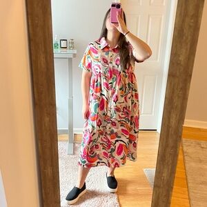 Jodifl oversized button down dress
